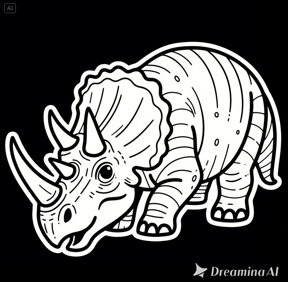 子供用の恐竜の塗り絵_スピノサウルス